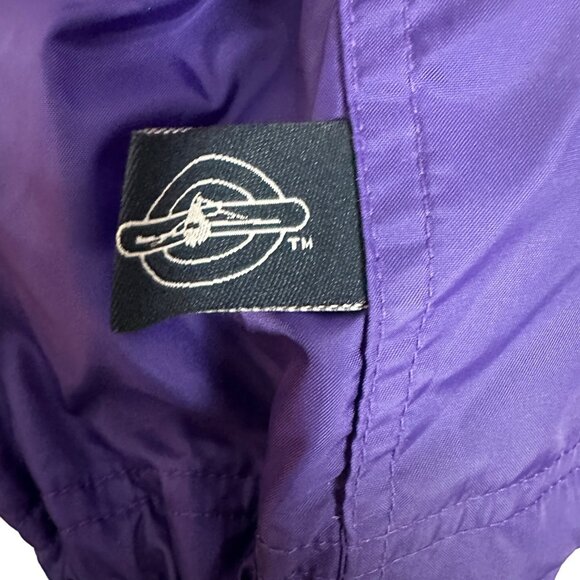 Charles River Apparel Unisex Windbreaker Jacket With Hoodie PURPLE  Size Medium - Picture 7 of 16